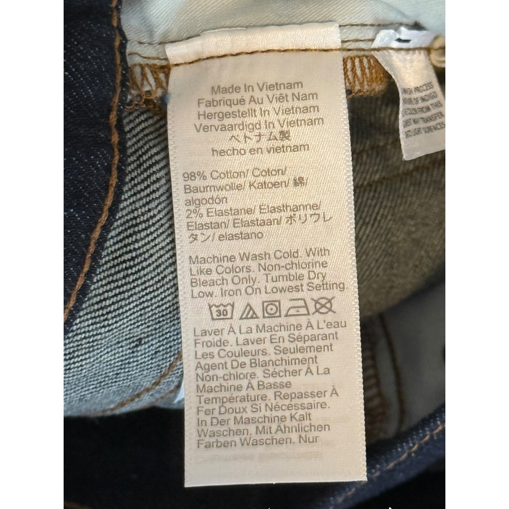 Madewell The Jules Slim-Straight Jean Dark Indigo Mid-Rise Ankle 6 28 NX990 NWT - Picture 6 of 9
